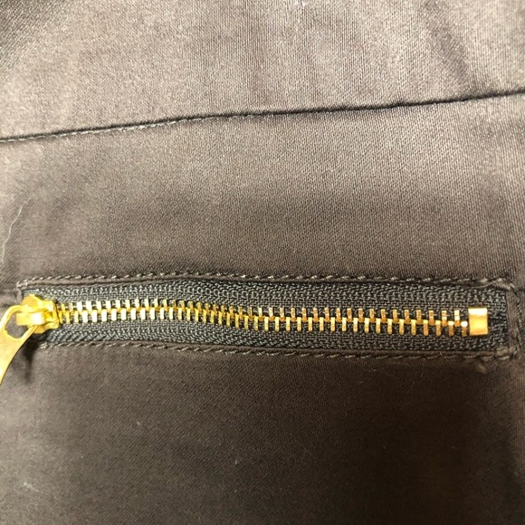 New Directions Capri Pants Chocolate Brown with Gold Size 6 - Picture 2 of 8